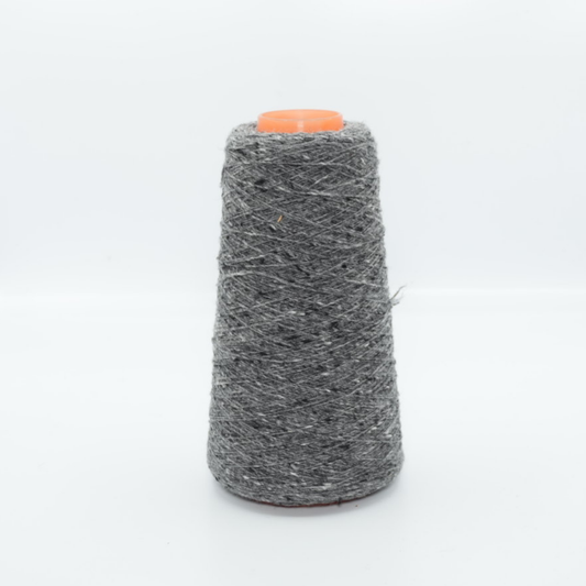 MILLEFILI KATONE – 140 g Kone – 95% Wolle, 5% Kaschmir – Meliertes Mittelgrau