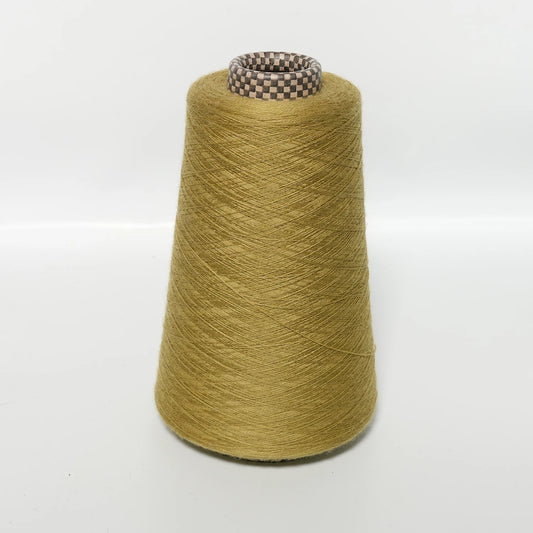 CARIAGGI Extrafeine Merinowolle Goldolive – 215 g Kone – 100% Merinowolle