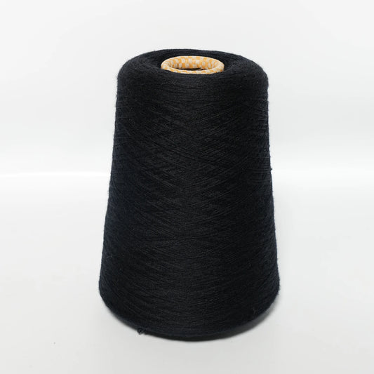 CARIAGGI Extrafeine Merinowolle Schwarz – 390 g Kone – 100% Merinowolle