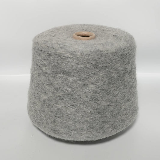 FABIFIL S.R.L – 53% Alpaka, 23% Schurwolle (Merino), 18% Viskose, 6% Polyester Silbergrau 100g