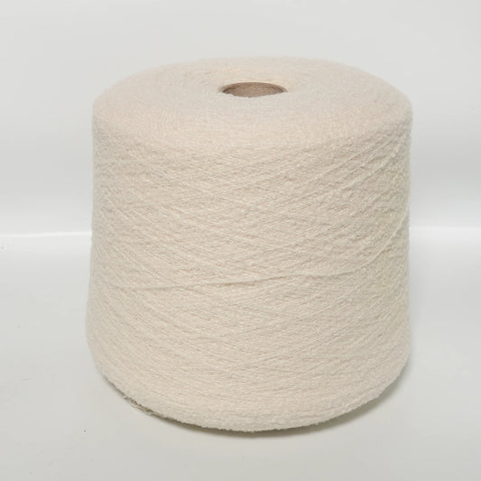 PECCI FILATI Whisper – 70% Schurwolle (Merino), 20% Alpaka, 10% Polyamid Naturweiß 100g