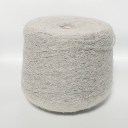 FABIFIL S.R.L Silbergrau Mélange – 53% Alpaka, 23% Schurwolle (Merino), 18% Viskose, 6% Polyester 100g