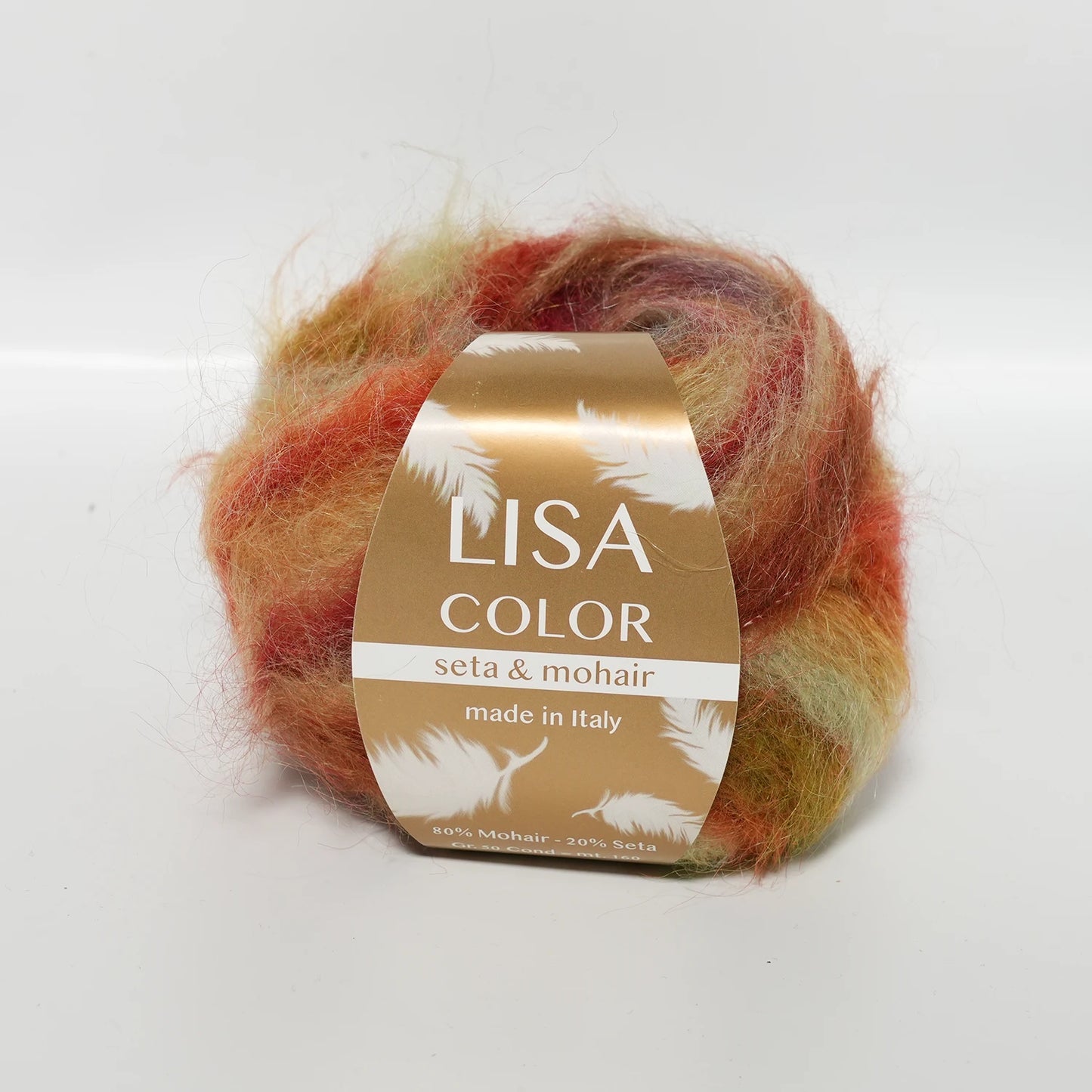 LISA COLOR Seta & Mohair Mehrfarbig – Mohair, Seide 50g