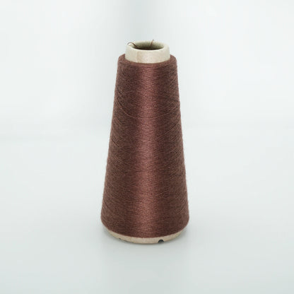 CARIAGGI JAIPUR – 75 g Kone – 70% Kaschmir 30% Seide – Deep Chocolate Brown mit warmem Kastanien-Unterton
