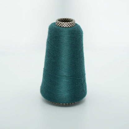 CARIAGGI JAIPUR – 195 g Kone – 70% Kaschmir 30% Seide – Deep Teal Green mit petrolfarbenem Unterton