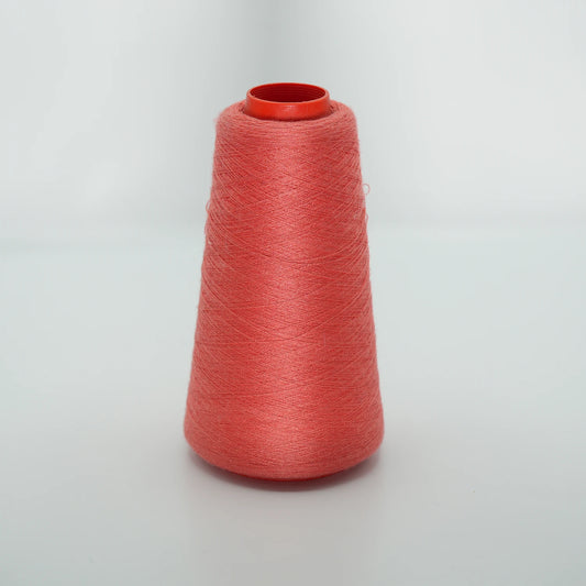 CARIAGGI JAIPUR – 125 g Kone – 70% Kaschmir 30% Seide – Koralle mit warmem Lachs-Unterton