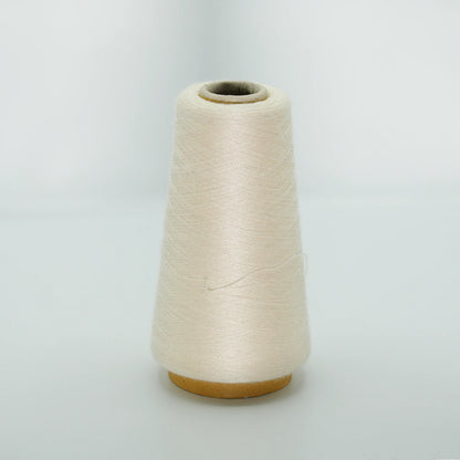 CARIAGGI JAIPUR – 180 g Kone – 70% Kaschmir 30% Seide – Ivory White mit cremigem Elfenbein-Unterton