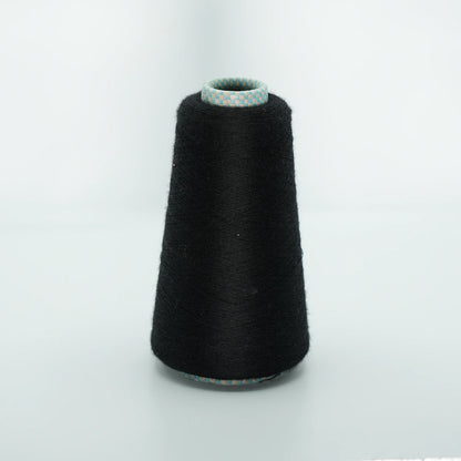 CARIAGGI JAIPUR – 170 g Kone – 70% Kaschmir 30% Seide – Deep Black mit mattem Kohle-Unterton