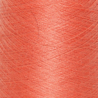 CARIAGGI JAIPUR – 125 g Kone – 70% Kaschmir 30% Seide – Vibrant Coral mit warmem Pfirsich-Schimmer