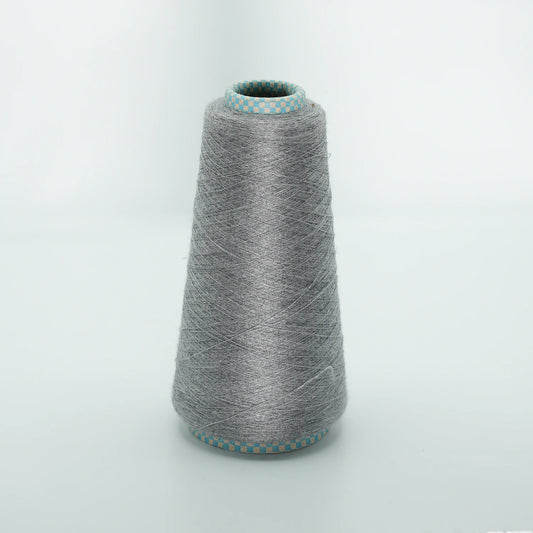 CARIAGGI JAIPUR – 125 g Kone – 70% Kaschmir 30% Seide – Silver Grey mit elegantem Silber-Glanz