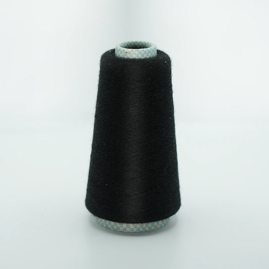 CARIAGGI JAIPUR – 175 g Kone – 70% Kaschmir 30% Seide – Deep Black mit intensivem Schwarz-Ton