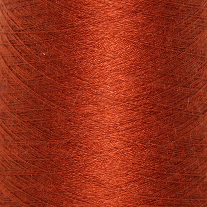 CARIAGGI JAIPUR – 58 g Kone – 70% Kaschmir 30% Seide – Burnt Orange mit intensivem Rost-Ton
