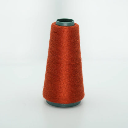 CARIAGGI JAIPUR – 80 g Kone – 70% Kaschmir 30% Seide – Burnt Orange mit Rost-Ton