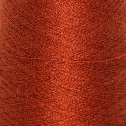 CARIAGGI JAIPUR – 80 g Kone – 70% Kaschmir 30% Seide – Burnt Orange mit Rost-Ton
